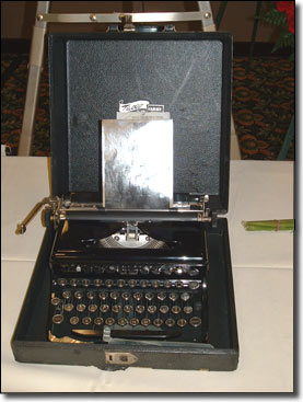 Gary Webbs first typewriter