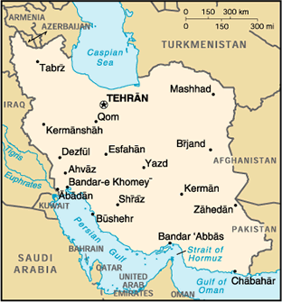 Map of Iran