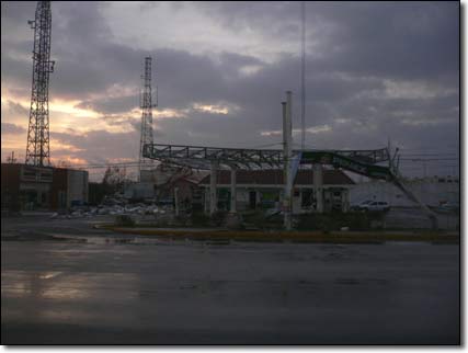 Damage in the wake of Wilma